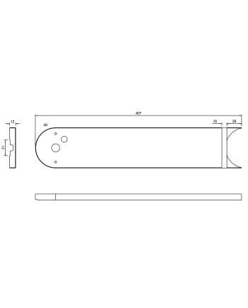 ROLLER * Black Rectangle Base